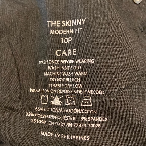 Ann Taylor The Skinny Modern Fit Pants size 10P brand new with tags color black - Picture 16 of 16